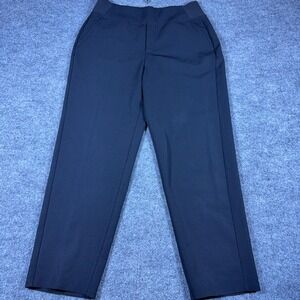 Athleta Brooklyn Ankle Pants Womens 8 Black Tapered Stretch Travel Trousers